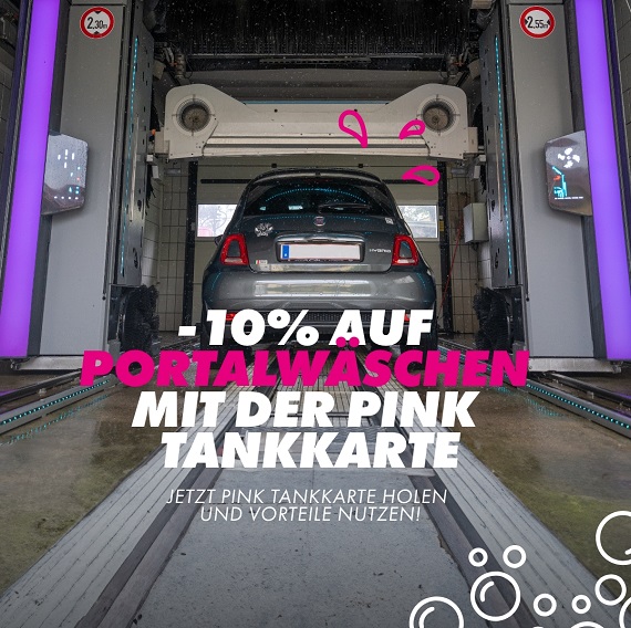 Sparen mit der Pink Tankkarte